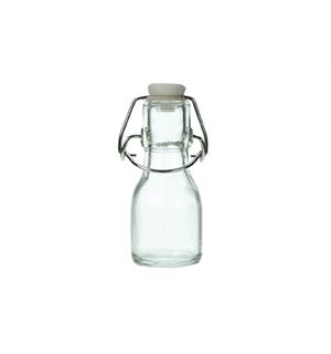 Mini flaske med patentkork 7,5cl Miniatyrflaske til melk, fløte el. saus 